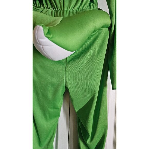 Yoshi Kids Costume 7-8 Inflatable Shell Tail Mask Halloween Super Mario Nintendo - Picture 8 of 10